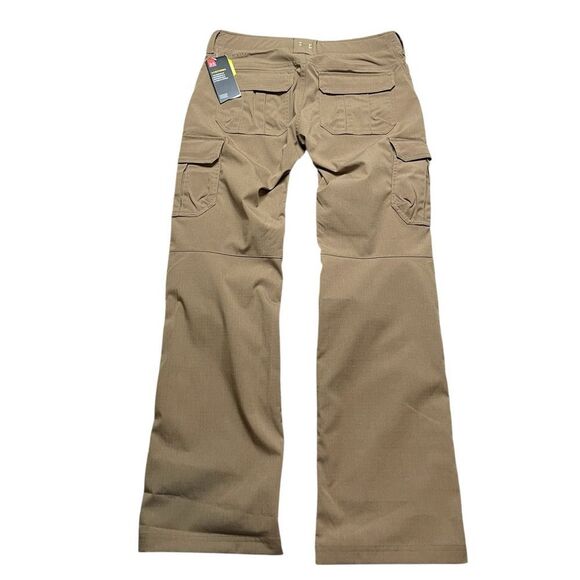 NWT UNDER ARMOUR Tactical Elite Women's Cargo Pants Tan Brown Size 10 - Picture 3 of 10